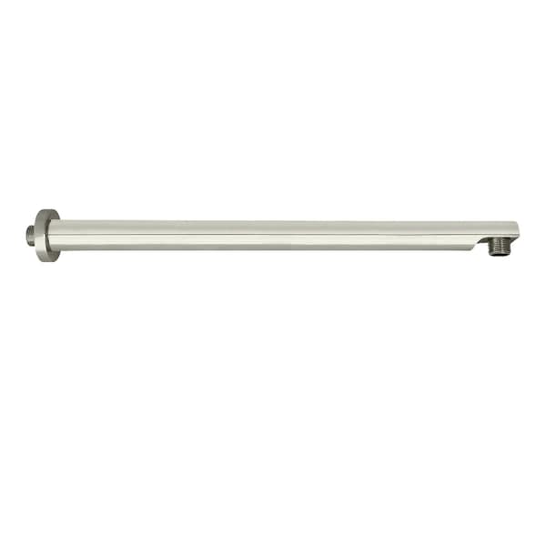 Kingston Brass K8119E6 18-Inch Brass Shower Arm with Flange, Polished Nickel K8119E6 - main